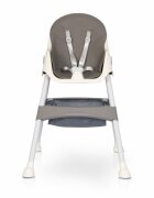 Colibro Scaun de masa multifunctional 4 in 1 Pliabil cu Cos de depozitare cu ham de siguranta Tavita dubla detasabila 70 x 56 x 92 cm greutate 3.8 kg Picolo Dove