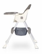Colibro Scaun de masa multifunctional 4 in 1 Pliabil cu Cos de depozitare cu ham de siguranta Tavita dubla detasabila 70 x 56 x 92 cm greutate 3.8 kg Picolo Dove