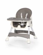 Colibro Scaun de masa multifunctional 4 in 1 Pliabil cu Cos de depozitare cu ham de siguranta Tavita dubla detasabila 70 x 56 x 92 cm greutate 3.8 kg Picolo Dove