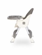 Colibro Scaun de masa multifunctional 4 in 1 Pliabil cu Cos de depozitare cu ham de siguranta Tavita dubla detasabila 70 x 56 x 92 cm greutate 3.8 kg Picolo Dove