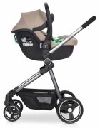 Colibro Scoica auto Petit i-Size omologata R129 cu tetiera reglabila copertina ajustabila maner de transport ajustabil pentru copii intre 40-87 cm sau 0-13 kg Camel