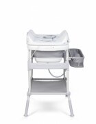 Colibro Set de baie 2 in 1 cu Masuta de infasat si Cadita de baie Flip cu termometru inaltime reglabila doua roti cu frane dimensiune 105 x 84 x 58 cm