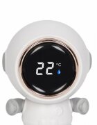 Colibro Termometru 3 in 1 pentru baie camera si jucarie cu display LED model Cosmonaut cu brate mobile dimensiune 5.5 x 7 cm