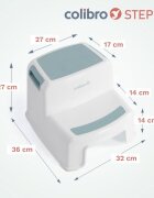 Colibro Treapta inaltatoare dubla multifunctionala Step Two cu suprafata si baza antialunecare Cool 36 x 32 x 27 cm