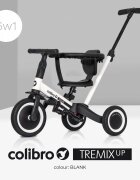 Colibro Tricicleta pentru copii Tremix Up Blank Ride On 5 in 1 transformabila cu maner scaun reglabil pe inaltime maner detasabil