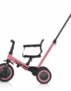 Colibro Tricicleta pentru copii Tremix Up Rose Ride On 5 in 1 transformabila cu maner scaun reglabil pe inaltime maner detasabil