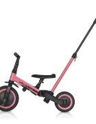 Colibro Tricicleta pentru copii Tremix Up Rose Ride On 5 in 1 transformabila cu maner scaun reglabil pe inaltime maner detasabil