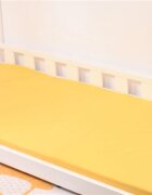Confort Family Cearsaf pat 90x200x10 cm bumbac model galben