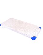 Confort Family Cearsaf patut gradinita si cresa stivuibil bumbac model stelute mici bleu
