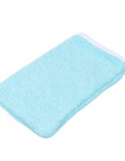 Confort Family Halat de baie cu gluga frotir bumbac bleu 3-4 ani + manusa