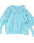 Confort Family Halat de baie cu gluga frotir bumbac bleu 3-4 ani + manusa