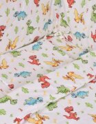 Confort Family Lenjerie 3 piese model Dinozauri + Protectie impermeabila patut 120x60 cm