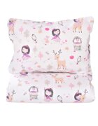 Confort Family Lenjerie 3 piese model Fetite + Protectie impermeabila patut 120x60 cm