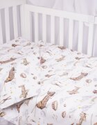 Confort Family Lenjerie 5 piese patut 120x60 cm bumbac model soldatei maro