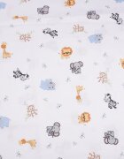 Confort Family Lenjerie 6 piese patut 120x60 cm bumbac model animalute safari