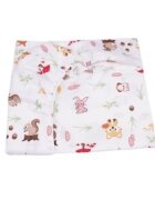 Confort Family Lenjerie 6 piese patut 120x60 cm bumbac model animalute si ciuperci