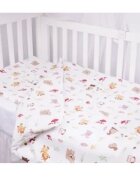 Confort Family Lenjerie 6 piese patut 120x60 cm bumbac model animalute si ciuperci