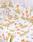 Confort Family Lenjerie 6 piese patut 120x60 cm bumbac model Caprioare