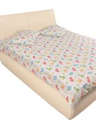 Confort Family Lenjerie din bumbac pentru pat dublu model dinozauri