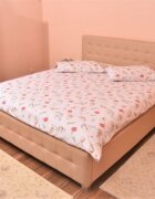 Confort Family Lenjerie din bumbac pentru pat dublu model flori de bumbac