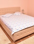 Confort Family Lenjerie din bumbac pentru pat dublu model fluturasi
