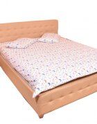 Confort Family Lenjerie din bumbac pentru pat dublu model fluturasi