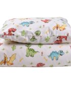 Confort Family Lenjerie patut cresa si gradinita 5 piese model Dinozauri