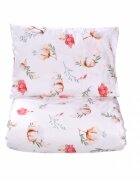 Confort Family Lenjerie patut cresa si gradinita 5 piese model Flori de bumbac