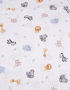 Confort Family Lenjerie patut cu 3 piese 120x60 cm din bumbac model Animalute safari