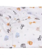 Confort Family Lenjerie patut cu 3 piese 120x60 cm din bumbac model Animalute safari