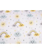Confort Family Lenjerie patut cu 3 piese 120x60 cm din bumbac model Curcubee si norisori