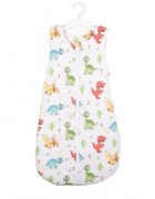 Confort Family Saculet de dormit gros din bumbac model dinozauri 6-12 luni
