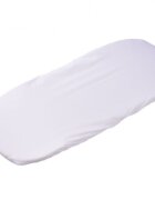 Confort Family Set 2 cearsafuri cosulet si landou 72x30 cm din bumbac alb bleu + protectie impermeabila
