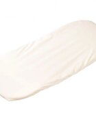 Confort Family Set 2 cearsafuri cosulet si landou 72x30 cm din bumbac crem alb + protectie impermeabila