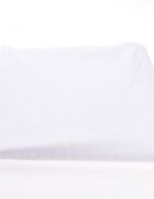 Confort Family Set 3 cearsafuri alb bleu si model cu stelute + protectie impermeabila pentru patut 90x4050 cm
