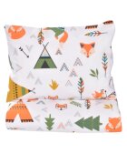 Confort Family Set complet lenjerie 5 piese pentru patut incastrabil model animalute