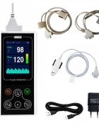 Contec Pulsoximetru portabil CMS60D1 cu senzor adulti pediatric si neonatal masurare saturatie oxigen si rata pulsului baterie reincarcabila