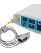 Contec Pulsoximetru profesional CMS70A cu senzor adulti si neonatal cablu extensie masoara saturatia de oxigen si rata pulsului