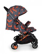 COSATTO Carucior pentru gemeni Woosh Double Charcoal Mr.Fox 0-22 kg cu husa de ploaie