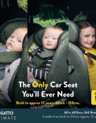 COSATTO Scaun auto All in All Extra Meadow 40-150 cm I-Size Isofix SIPS Rotatie 360 Tetiera reglabila