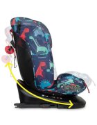 COSATTO Scaun auto Get Set Gro D Is For Dino I-Size Rotativ 360 Spatar si Tetiera reglabile Husa detasabila Isofix TopTether 40-150 cm