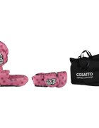 COSATTO Scaun auto Ninja i-Go Cherry Pie 100x150 cm i-Size pliere compacta material eco tetiera reglabila huse detasabile geanta de transport