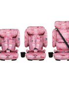 COSATTO Scaun auto pentru copii i-Size 76-150 cm On The Go Itchy Feet Rosy cu sistem Isofix si Top-Tether pliere compacta geanta de transport