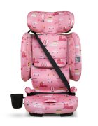 COSATTO Scaun auto pentru copii i-Size 76-150 cm On The Go Itchy Feet Rosy cu sistem Isofix si Top-Tether pliere compacta geanta de transport