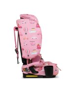 COSATTO Scaun auto pentru copii i-Size 76-150 cm On The Go Itchy Feet Rosy cu sistem Isofix si Top-Tether pliere compacta geanta de transport