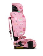 COSATTO Scaun auto pentru copii i-Size 76-150 cm On The Go Itchy Feet Rosy cu sistem Isofix si Top-Tether pliere compacta geanta de transport