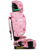 COSATTO Scaun auto pentru copii i-Size 76-150 cm On The Go Itchy Feet Rosy cu sistem Isofix si Top-Tether pliere compacta geanta de transport