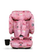 COSATTO Scaun auto pentru copii i-Size 76-150 cm On The Go Itchy Feet Rosy cu sistem Isofix si Top-Tether pliere compacta geanta de transport