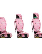 COSATTO Scaun auto pentru copii i-Size 76-150 cm On The Go Itchy Feet Rosy cu sistem Isofix si Top-Tether pliere compacta geanta de transport