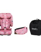 COSATTO Scaun auto pentru copii i-Size 76-150 cm On The Go Itchy Feet Rosy cu sistem Isofix si Top-Tether pliere compacta geanta de transport